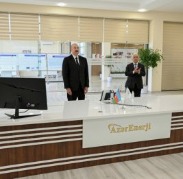 
Президент Ильхам Алиев принял участие в открытии подстанции &laquo;Ени Сангачал&raquo;