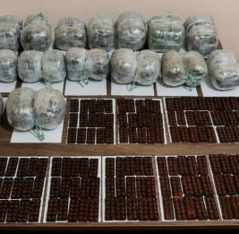 
Азербайджанские пограничники изъяли из оборота более 35 кг наркотиков