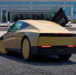 
Tesla продемонстрировала первый роботакси со встроенной антенной Starlink