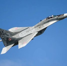 
Польский истребитель получил повреждения при посадке в Мальборке