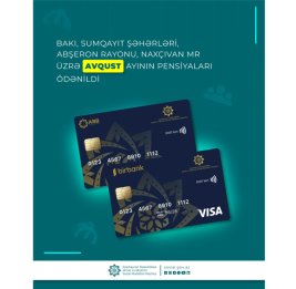 
Выплачены пенсии по Баку, Сумгайыту, Абшерону и Нахчывану за август