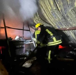 Пожар в кафе в Сумгайыте: объект сгорел дотла