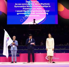 Флаг чемпионата мира по художественной гимнастике передан Азербайджану