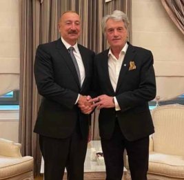Ющенко поблагодарил Ильхама Алиева за поддержку Украины