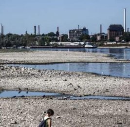 
В Рейне уровень воды постепенно повышается после рекордного снижения