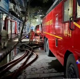 
В Индии из-за пожара в больнице один новорожденный погиб, двое получили ожоги