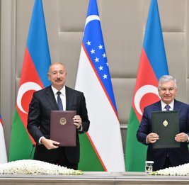 В Ташкенте состоялась церемония подписания и обмена азербайджано-узбекскими документами