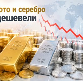 
Цены на золото и серебро снизились