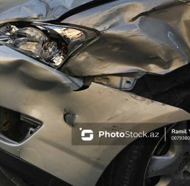 В Кюрдамире перевернулся автомобиль, есть пострадавшие