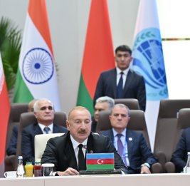 Президент Ильхам Алиев выступил на встрече в формате &laquo;ШОС плюс&raquo;