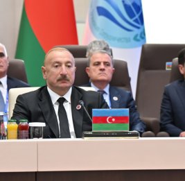 На страницах Ильхама Алиева в соцсетях размещена публикация о встрече "ШОС плюс"