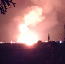 В Геранбое произошел взрыв и пожар на складе боеприпасов
