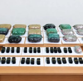 
ГПС пресекла попытку ввоза из Ирана в Азербайджан 84 кг наркотиков