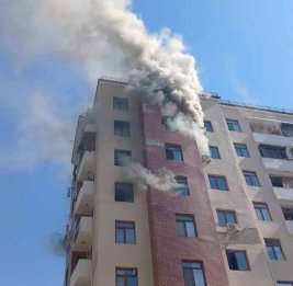 В Мингячевире произошёл пожар в многоэтажном доме