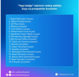 
На 7 проспектах и 11 улицах Баку применяется режим &laquo;Зеленая волна&raquo;