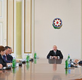 Президент Ильхам Алиев принял руководящих лиц по безопасности стран-членов ОТГ