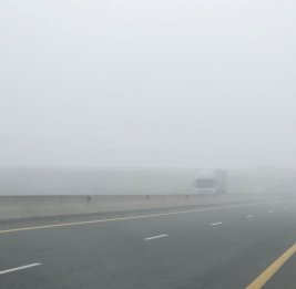 Завтра видимость на магистральных автодорогах ограничится 500-1000 метрами