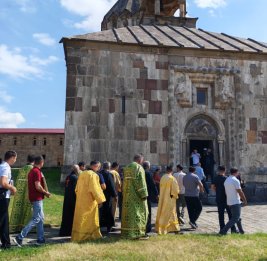 Представители Албано-удинской религиозной общины Азербайджана посетили Гянджасарский монастырский комплекс