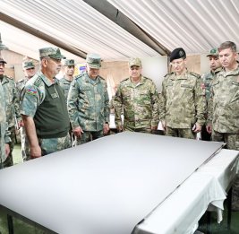 Руководство Министерства обороны наблюдало за ходом тренировок учений