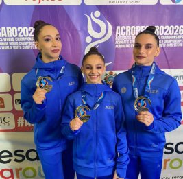 Азербайджанские акробатки стали чемпионками мира
