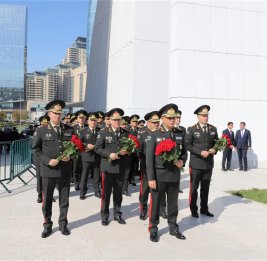 Личный состав Госслужбы по мобилизации и призыву на военную службу посетил парк Победы