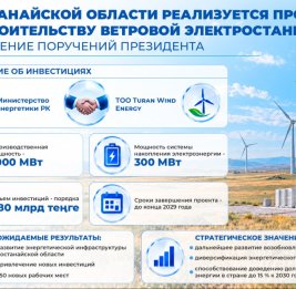 
В Казахстане построят ветровую электростанцию стоимостью около 863 млн долларов