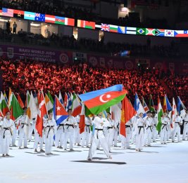 В Баку состоялась торжественная церемония открытия чемпионата мира по дзюдо