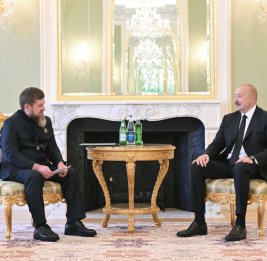 Президент Ильхам Алиев принял главу Чеченской Республики России
