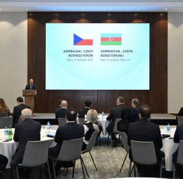 
В Баку проходит азербайджано-чешский бизнес-форум