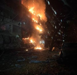 Российский удар по Киеву: погибший, 13 пострадавших