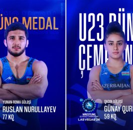 
Азербайджанская спортсменка вышла в финал чемпионата мира по борьбе