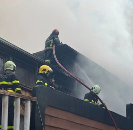Пожар в жилом комплексе в Хырдалане