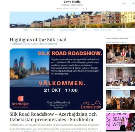 Шведское интернет-издание осветило мероприятие Silk Roadshow в Стокгольме