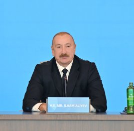 
Президент Азербайджана: Во время Второй Карабахской войны представители всех этнических групп и религий сплотились в железный кулак