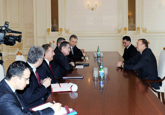 Президент Ильхам Алиев принял делегацию во главе с министром внутренних дел Турции