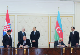 Подписаны азербайджано-хорватские документы