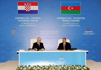 В Баку состоялся азербайджано-хорватский бизнес-форум