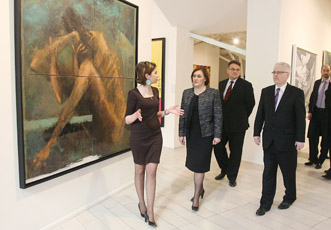 Знакомство с Музеем современного искусства произвело на Президента Хорватии огромное впечатление