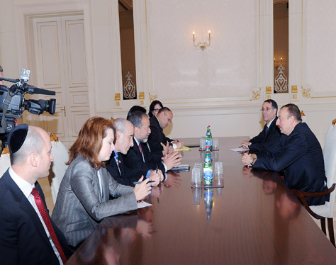 Президент Ильхам Алиев принял делегацию во главе с заместителем премьер-министра, министром иностранных дел Израиля