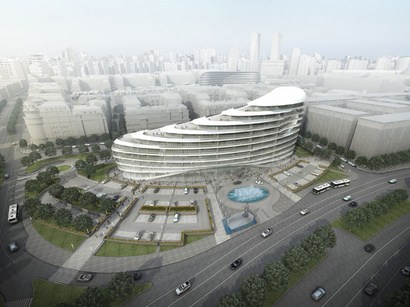 В Азербайджане началось строительство Baku White City Office Building