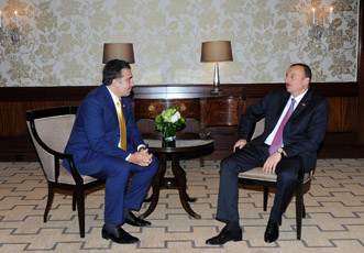 Встреча Президента Азербайджана Ильхама Алиева и Президента Грузии Михеила Саакашвили