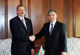 Встреча Президента Азербайджана Ильхама Алиева и Президента Турции Абдуллаха Гюля