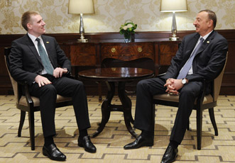 Встреча Президента Азербайджана Ильхама Алиева с премьер-министром Монтенегро Игорем Лукшичем