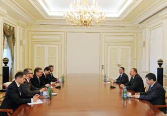 Президент Азербайджана Ильхам Алиев принял делегацию во главе с министром иностранных дел Украины