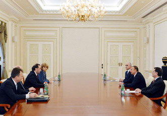 Президент Азербайджана Ильхам Алиев принял делегацию во главе с заместителем премьер-министра Сербии