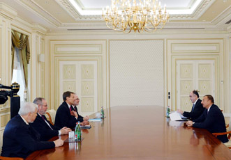 Президент Азербайджана Ильхам Алиев принял сопредседателей Минской группы ОБСЕ и специального представителя действующего председателя ОБСЕ