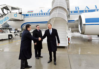 Президент Азербайджана Ильхам Алиев прибыл с рабочим визитом в Швейцарию