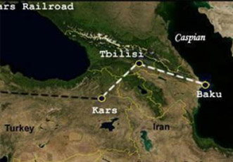 На строительство железной дороги Баку — Тбилиси — Карс до первого января 2013 года было выделено 431,3 миллиона долларов