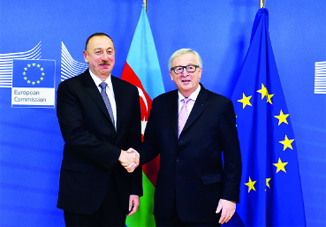 Состоялась встречаПрезидентаИльхама Алиева с президентом Европейской комиссии Жан-Клодом Юнкером