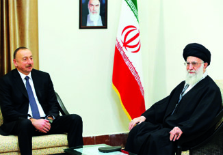 Встреча Президента Азербайджана Ильхама Алиева и Высшего руководителя Ирана Сейеда Али Хаменеи